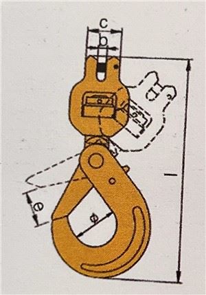 Clevis Self-kilitleme Kancası G80